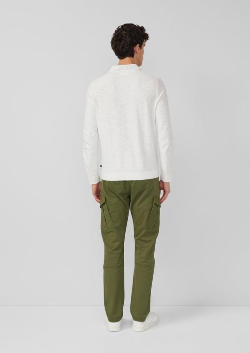 Produktbild s.Oliver Strickpullover Baumwoll-Strickpullover mit Polokragen (M)