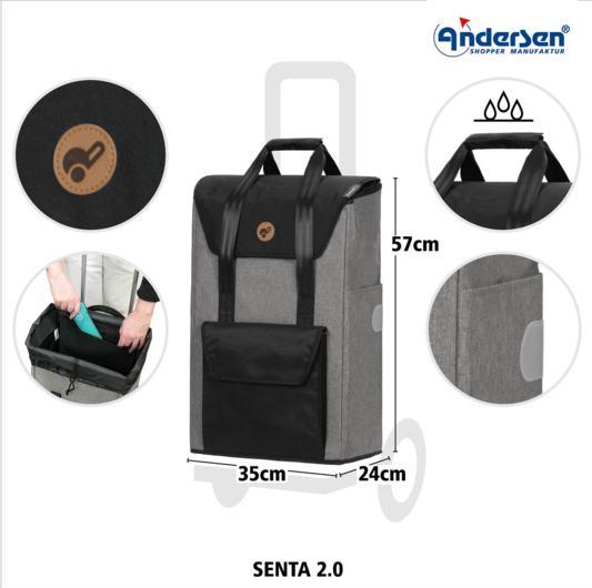 Actual product image Andersen Royal Senta 2.0 shopping trolley