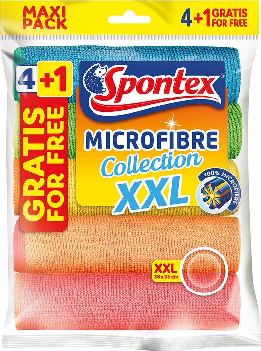 Actual product image Spontex All-purpose cloths Microfibre Collection XXL 5-pack (5 pcs.)