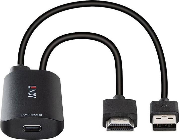 Produktbild Lindy Konverter HDMI auf USB Typ C mit USB STromversorgung (HDMI, USB Typ-C, 20 cm)