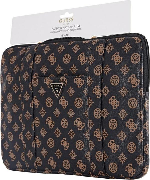 Actual product image Guess Bag Sleeve 14" Peony Pocket Triangle black (14")