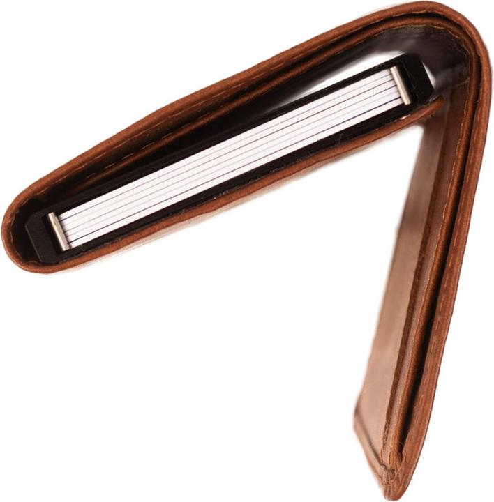 Actual product image The Chesterfield Brand Wax Pull Up credit card holder RFID protection leather 7 cm