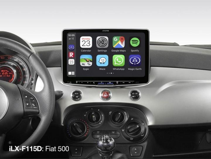 Actual product image Alpine ILX -F115D (Android car, Apple Carplay)