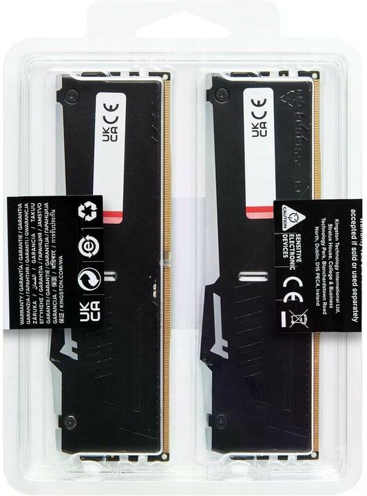 Productafbeelding Kingston 64GB DDR5 6400MT/S CL32 DIMM (2 x 32GB, 6400 MHz, DDR5 RAM, DIMM 288 pin)
