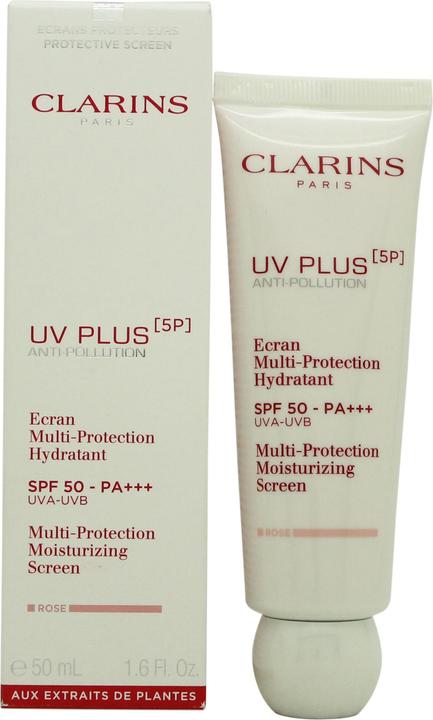 Image du produit Clarins UV Plus 5P Écran hydratant multi-protection (Crème solaire visage, SPF 50, 50 ml)