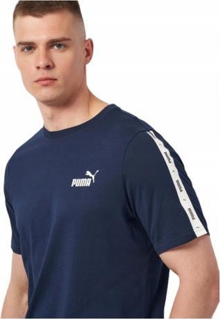 Actual product image Puma Men's T-shirt Ess+ Tape Tee Navy blue (XL)