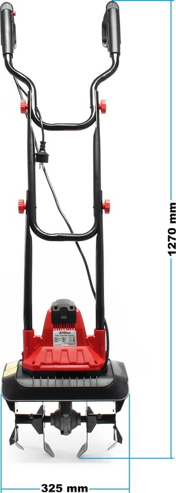Produktbild Wiltec Elektro Bodenfräse 1050W 380U/min Kultivator Gartenfräse Gartenhacke