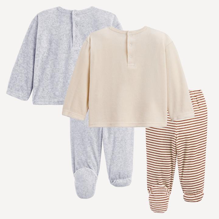 Produktbild La Redoute Collections 2er-Pack Pyjamas aus Samt (68)
