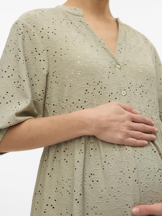 Actual product image Mamalicious Normal geschnitten Mandarin Kragen Top Bluse (XL)