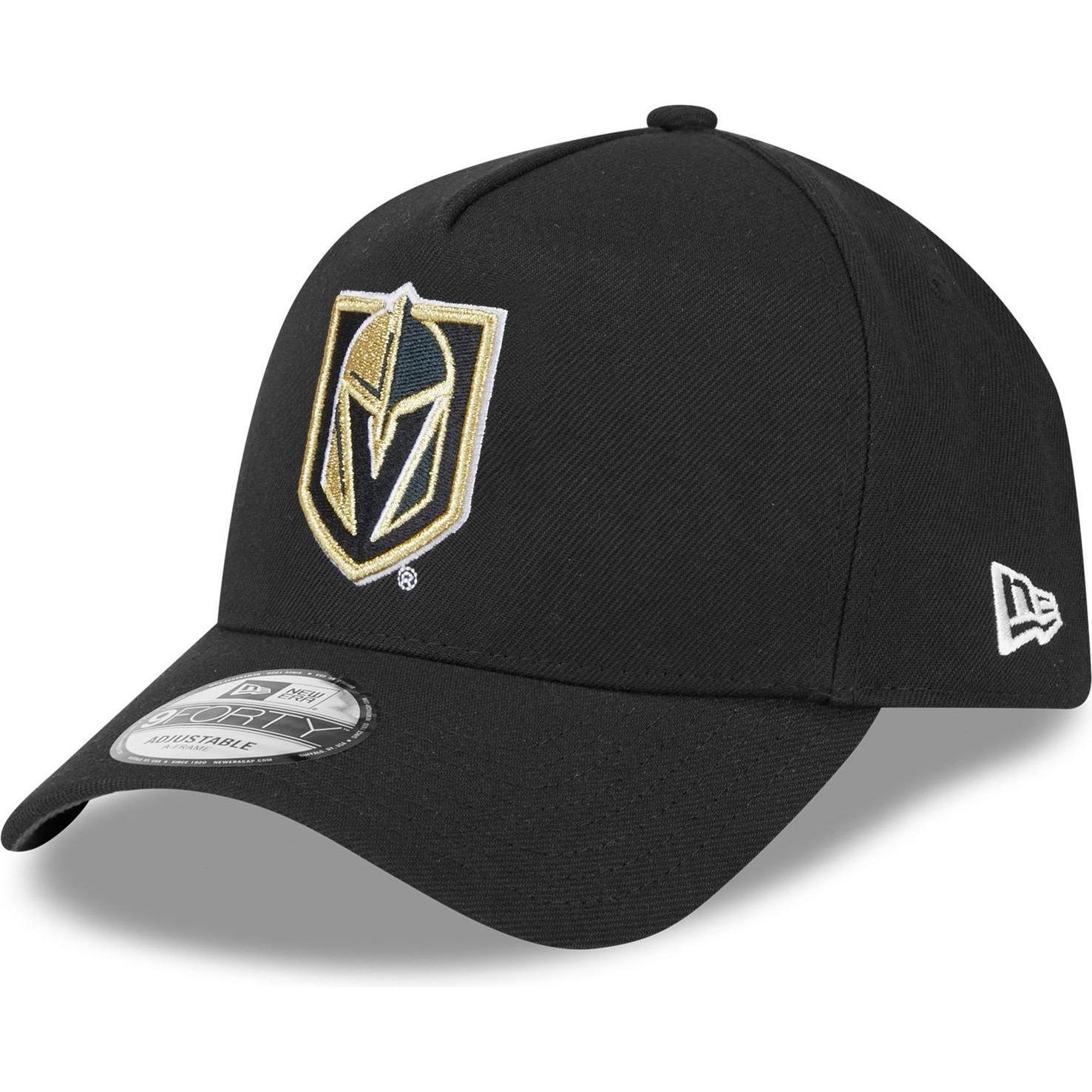 New Era, Herren, Cap, 9Forty A-Frame Cap - NHL Vegas Golden Knights, Schwarz, (One Size)
