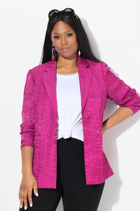 Produktbild Ulla Popken Crash-Blazer, Struktur, Reverskragen, Langarm (44)