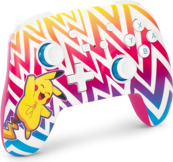 Actual product image PowerA Enhanced Wireless Controller Vibrant Pikachu (Switch, Switch Lite, Switch OLED)