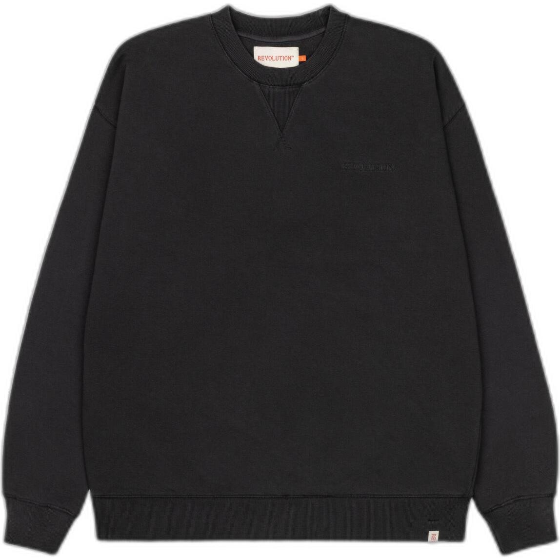 Revolution, Pullover, Sweatshirt aus biologischer Baumwolle, Schwarz, (S)