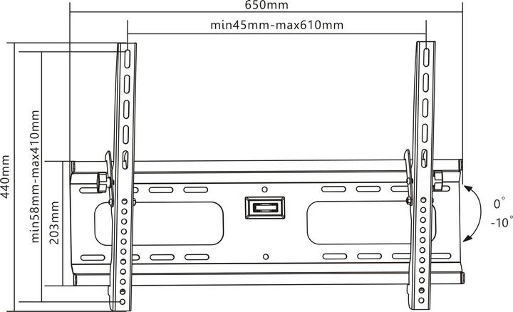 Image du produit Manhattan 424752 (Mur, 75 kg, 37" - 70")