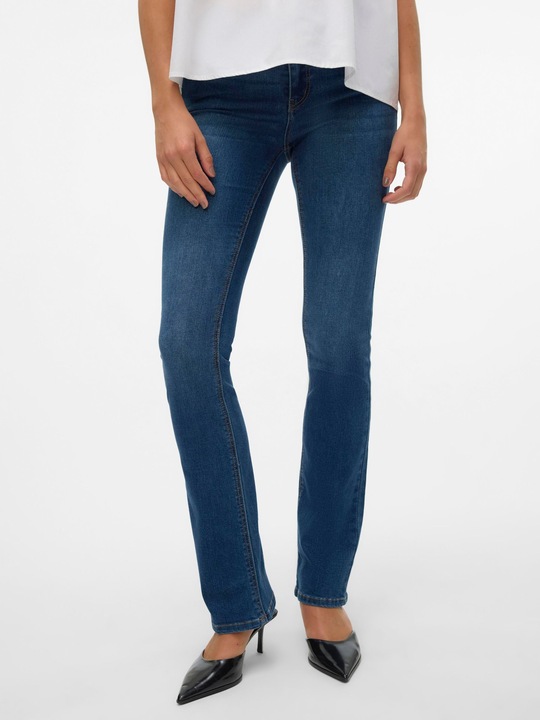 Actual product image Vero Moda VMSYLVIA Niedrige Taille Ausgestellt Jeans Ausgestellt (32)