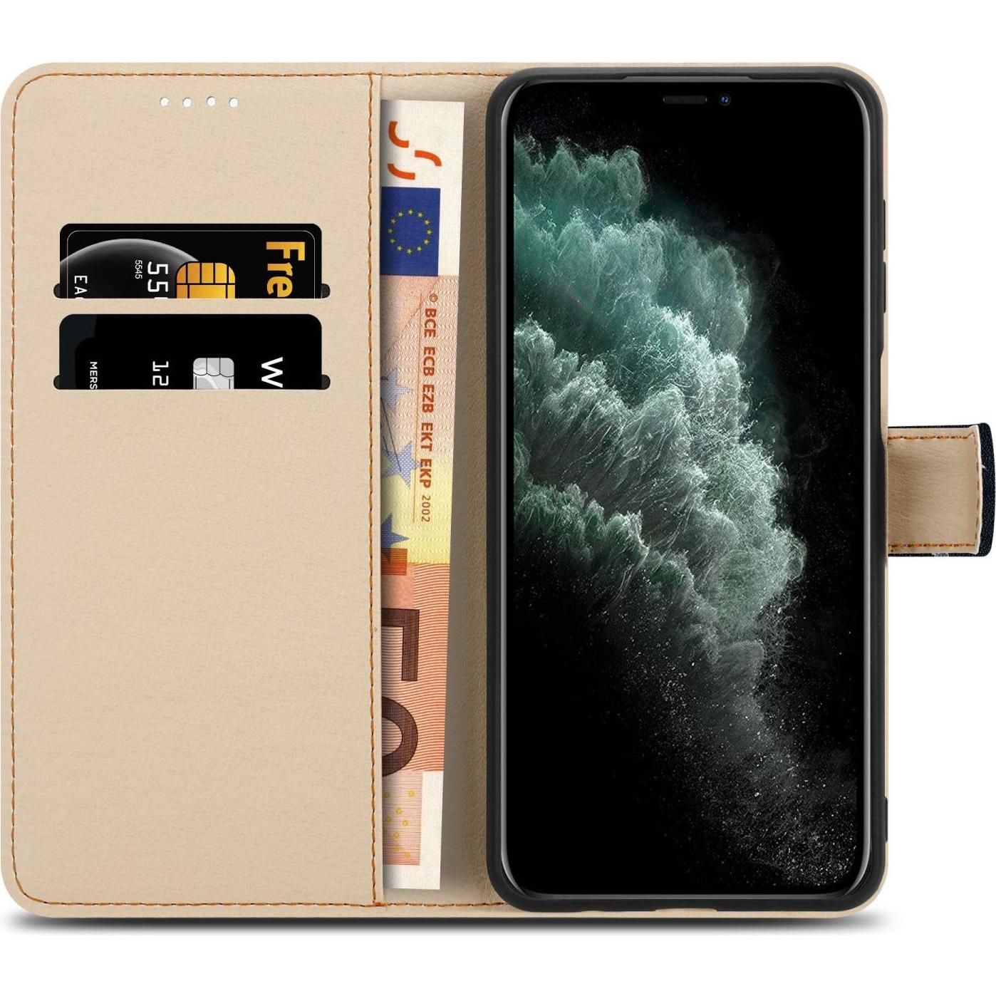 Thumbnail - Cadorabo Book Hülle mit Print (Apple iPhone 11 Pro Max), Smartphone Hülle, Schwarz