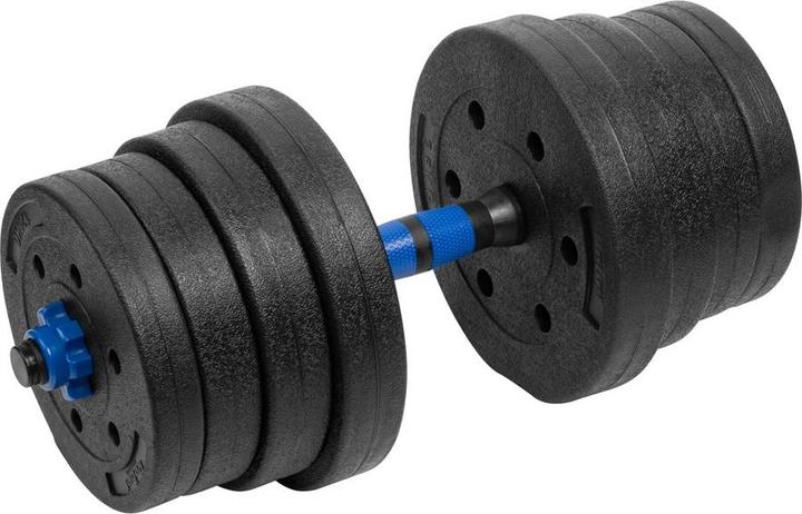 Actual product image Rebel Adjustable bitumen dumbbells with connector 2x15kg ACTIVE