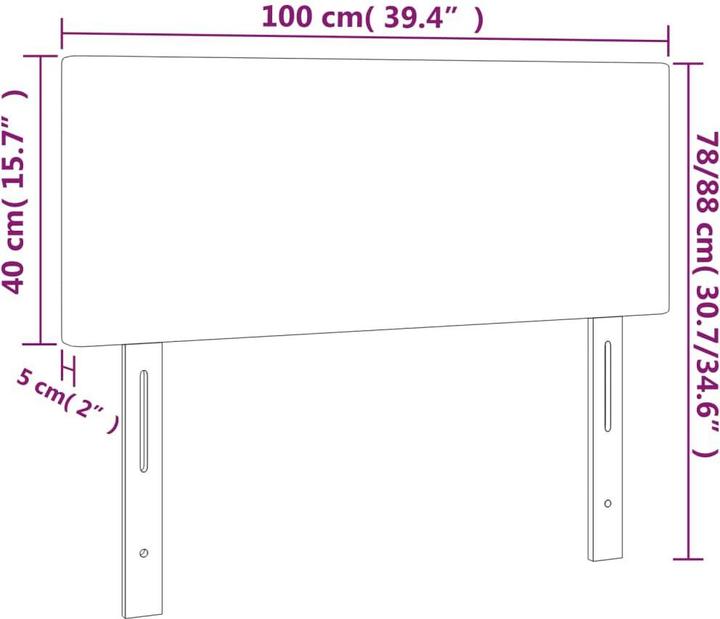 Actual product image VidaXL Templeton (100 x 5 x 78/88 cm)