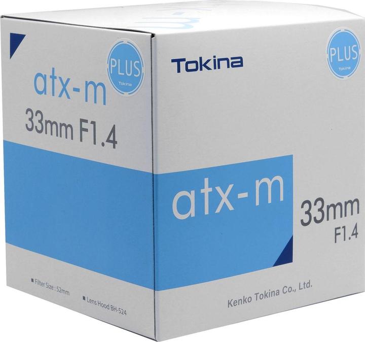 Produktbild Tokina Festbrennweite atx-m 33 mm f/1.4 Plus – Sony E-Mount (Sony E, APS-C / DX)