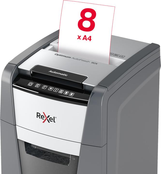 Image du produit Rexel Destructeur de documents Optimum Autofeed+ 90X P-4, 90 pages (Coupe de particules)