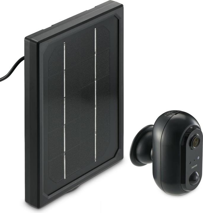 Actual product image Hama Surveillance camera, WLAN camera outdoor, rechargeable battery, solar, recording, 1080p (1920 x 1080 Pixels)