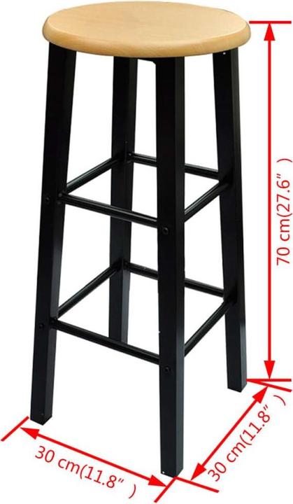 Image du produit vidaXL Esstisch und Stühle (55 x 72.50 x 82.50 cm)