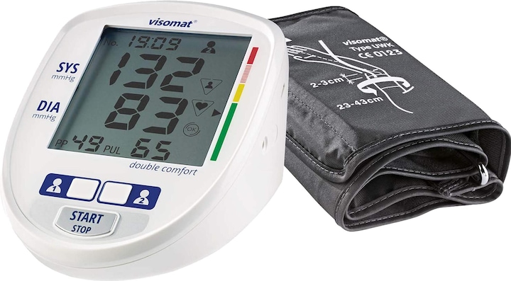 Visomat Double comfort blood pressure monitor microphone cuff USB