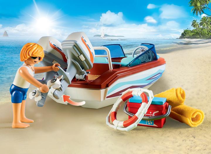 Actual product image Playmobil Family Fun Motorboat with underwater motor (9428)