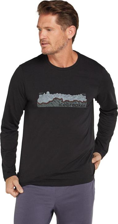 Immagine prodotto Icebreaker Uomo Merino Blend Central Classic LS Tee Haute Route (S)