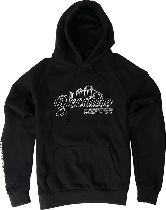 Immagine prodotto Stucki Fishing Hoodie Because Fanatics, Schwarz (L)