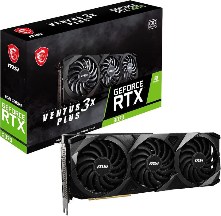 Produktbild MSI GeForce RTX 3070 Ventus 3X PLUS 8G OC LHR (8 GB, GDDR6)