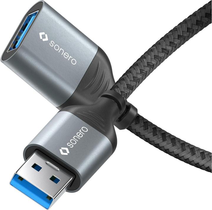 Produktbild Sonero USB 3.0-Verlängerungskabel USB A - USB A 2 m (2 m, USB 3.1, USB 3.0)