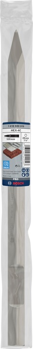 Immagine prodotto Bosch Professional Zubehör PRO HEX 28-4C Scalpello a punta, 520 mm (520 mm)