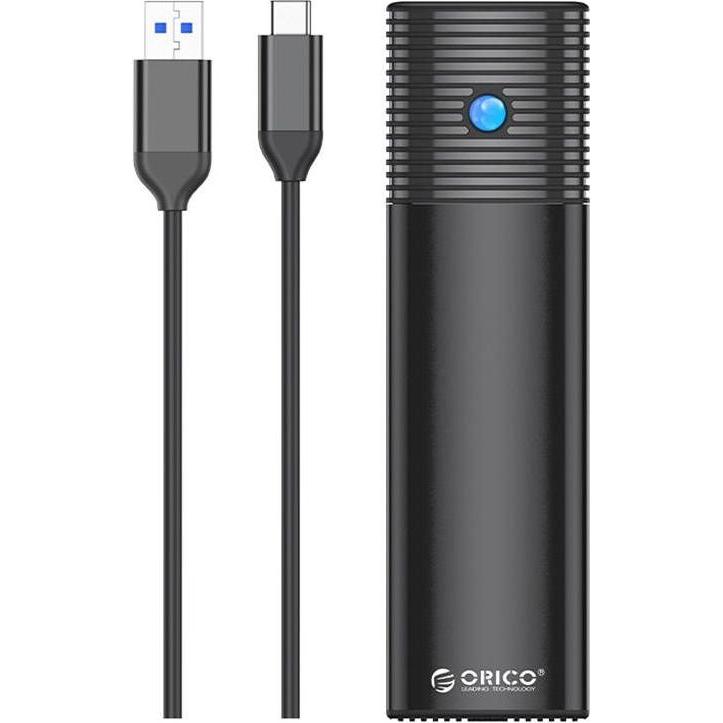 Orico M.2 SATA external drive enclosure, PWM2-BK-EP, USB-C, 5Gbps (black) (M.2 2242, M.2 2260, M.2 2230, M.2 2280), Fest...