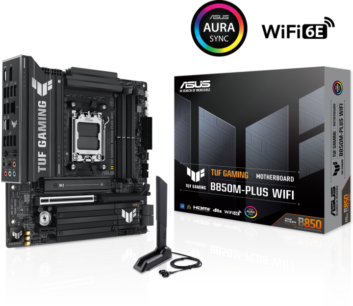 Actual product image ASUS TUF Gaming B850M-Plus Wifi (AM5, AMD B850, ATX)