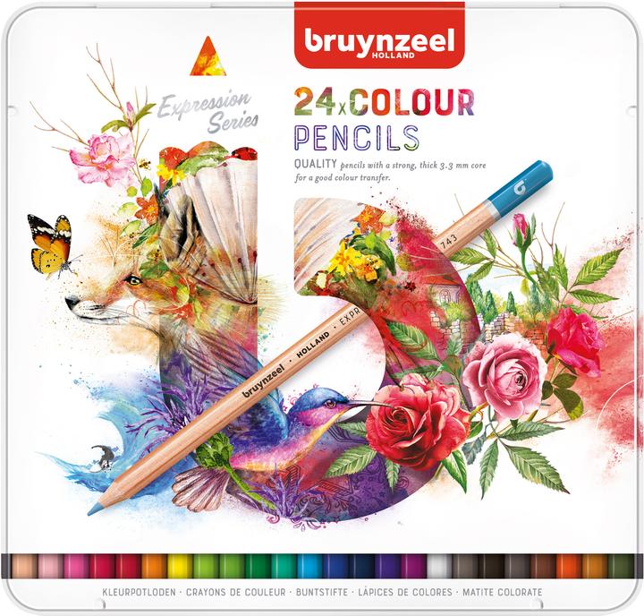Produktbild Bruynzeel Farbstifte Expression Colour Metalletui, 24 Stück (Mehrfarbig, 24 x)