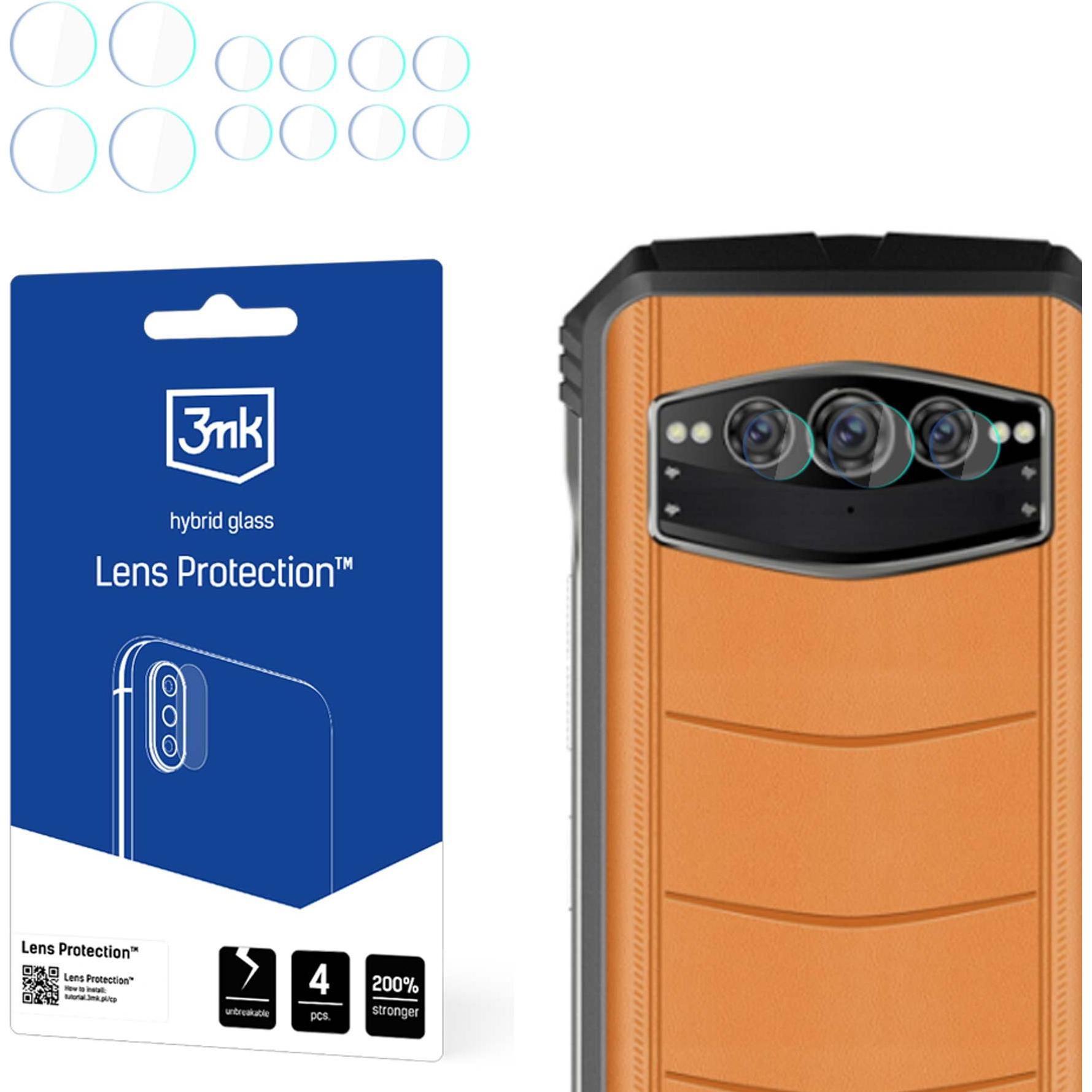 3MK Lens Protect Doogee V30/S100 Ochrona na obiektyw aparatu 4szt (4 pz., Doogee S100, Doogee V30T), Pellicola protettiva smartphone
