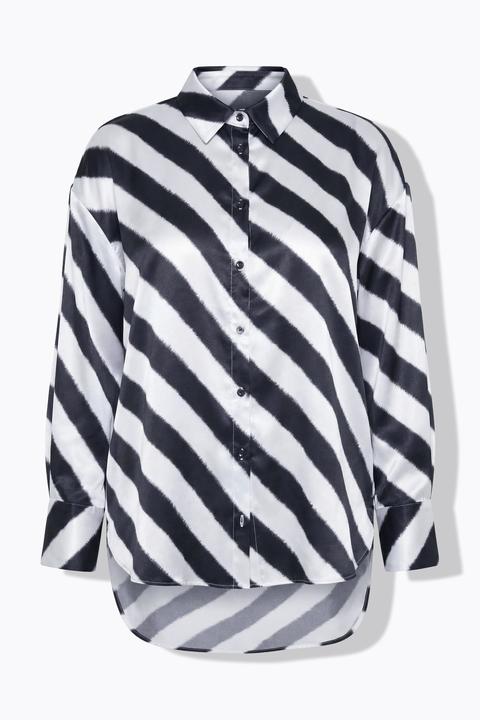 Produktbild Studio Untold Hemdbluse, Oversize Shape, Satin, Quersteifen (60)