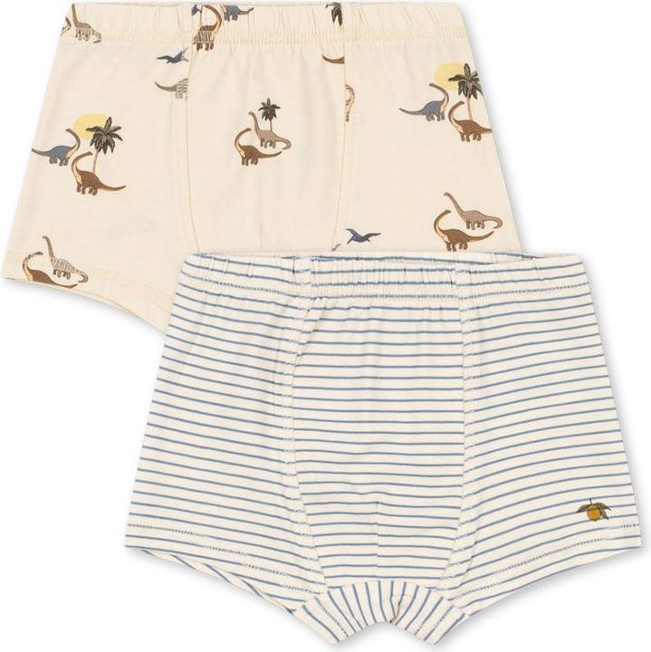 Produktbild Konges Slojd 2Pack Basic Boxershorts Kubi Stripe Bluie (92, 2er Pack)