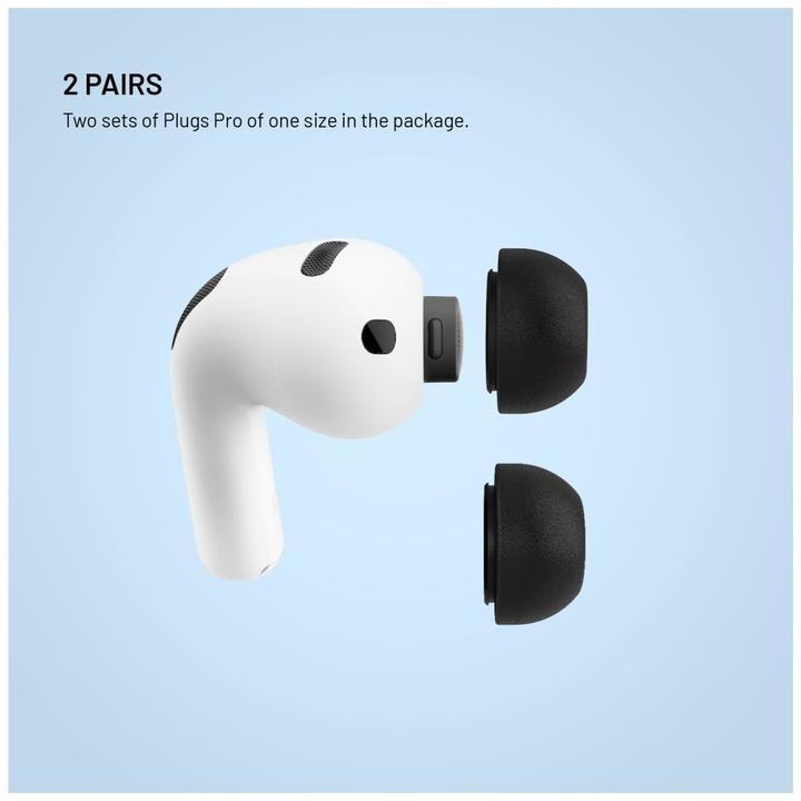 Actual product image Fixed Plugs Pro for Apple AirPods Pro 3, 2 sets, size XS