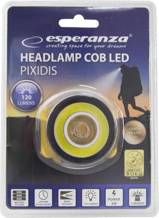 Produktbild Esperanza PIXIDIS - lommelygte til hov (120 lm)