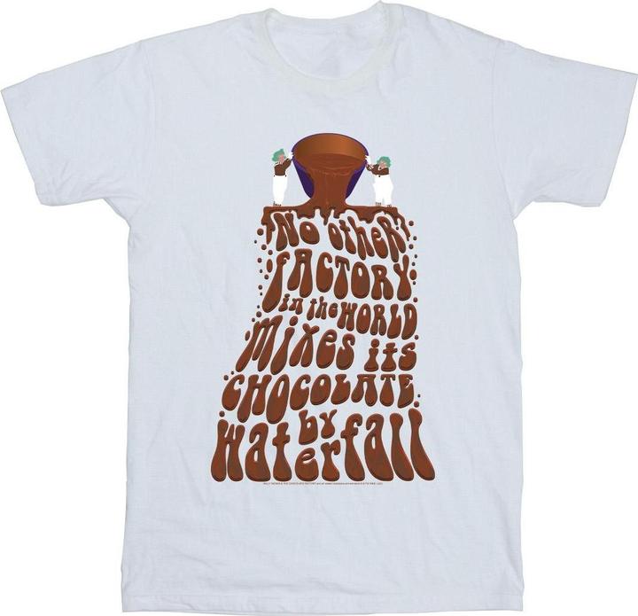 Willy Wonka & the Chocolate Factory Chocolate Waterfall TShirt Mädchen (152, 158)