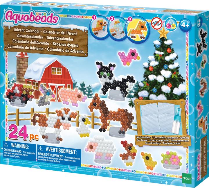 Actual product image Aquabeads Advent calendar 2019 farm