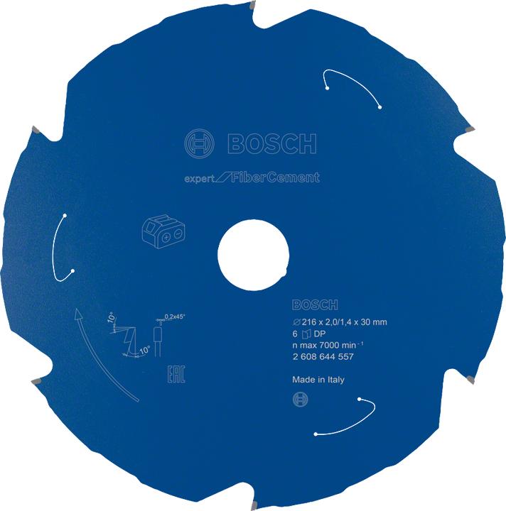 Produktbild Bosch Professional Zubehör Akku-Kreissägeblatt Expert for Fibre Cement, 216 x 2/1,4 x 30, 6 Zähne