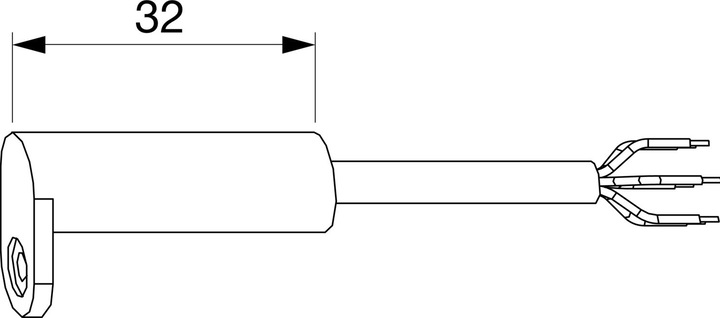 Produktbild Maco TRONIC Reedkontakt kombi Öffnungs-/Verschlussüberwachung, Kabel 6m, silber