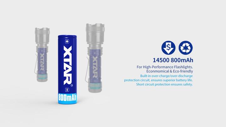 Productafbeelding Xtar 14500 AA (1 Pcs., 14500, 800 mAh)