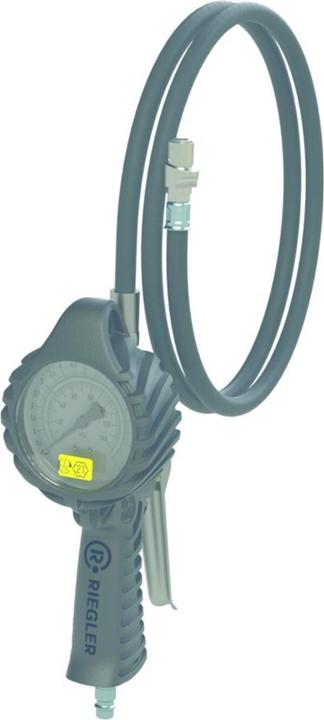 Immagine prodotto Magni Hand-Reifenfüllmesser mit Quickstecker, drehbar, geeicht, Manom. Ø80mm, 0-12bar/170psi RIEGLER