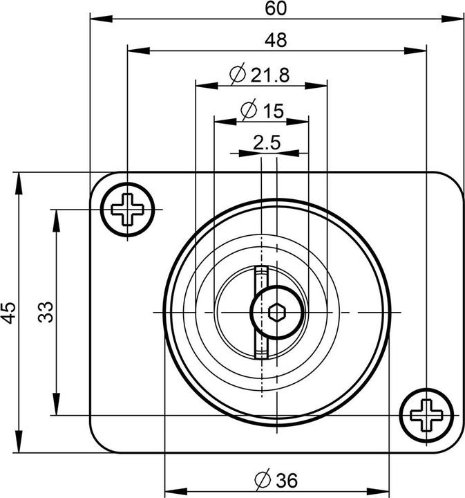 Actual product image G-U Bottom bushings BKS B 0028 (Door handle)