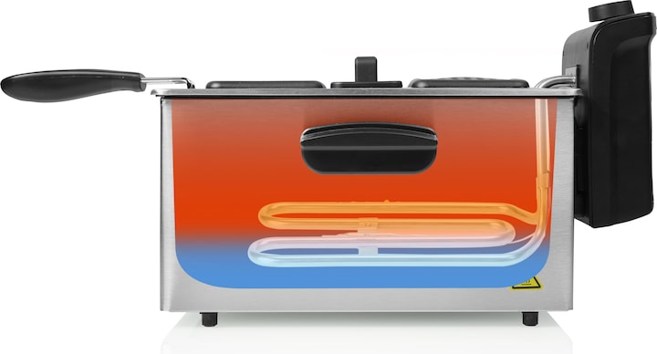 Image du produit Tristar FR-6947 Deep Fryer PRO, Noir/acier inoxydable (Prise UE)