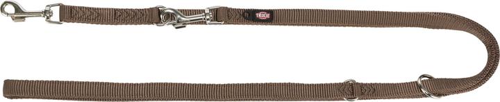 Image du produit Trixie Premium adjustable leash, double, XS-S : 2.00 m/15 mm, brun (S, XS, Chien)